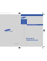 Samsung ST-434J Owner'S Instructions Manual preview