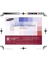 Samsung ST5000 Quick Start Manual предпросмотр