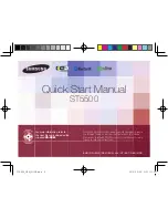 Samsung ST5500 Quick Start Manual предпросмотр