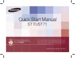 Samsung ST71 Quick Start Manual preview