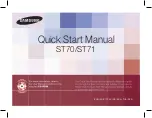 Preview for 1 page of Samsung ST71 Quick Start Manual