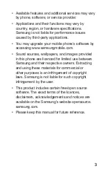 Preview for 3 page of Samsung Star II User Manual