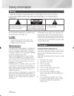 Предварительный просмотр 2 страницы Samsung STB-E7500 User Manual