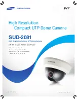 Samsung SUD-2081 Specifications preview