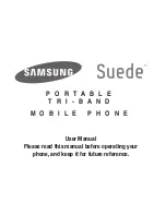 Samsung Suede R710 User Manual preview