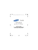 Samsung Suede Quick Reference Manual preview