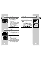 Preview for 22 page of Samsung SV-2303X Instruction Manual