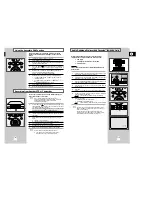 Предварительный просмотр 21 страницы Samsung SV-240X Instruction Manual