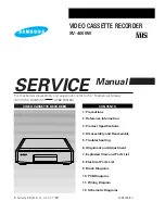 Предварительный просмотр 1 страницы Samsung SV-4000W Service Manual