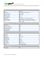 Preview for 2 page of Samsung SV-DVD1E Specifications