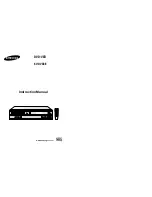 Preview for 1 page of Samsung SV-DVD3E Instruction Manual