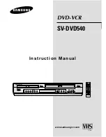 Samsung SV-DVD440 Instruction Manual preview