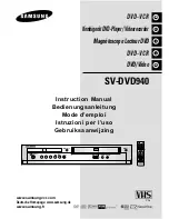 Samsung SV-DVD940 Instruction Manual preview