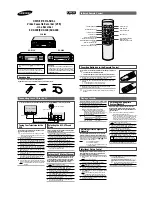 Samsung SV-G12K/AFR Owner'S Manual preview