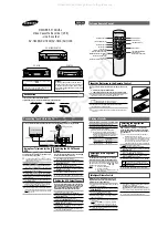 Samsung SV-H12K Owner'S Manual preview