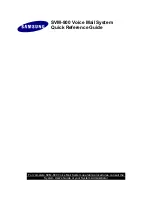 Samsung svm-800 Quick Reference Manual preview