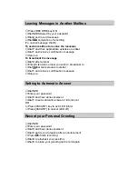 Preview for 3 page of Samsung svm-800 Quick Reference Manual