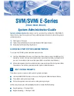 Предварительный просмотр 1 страницы Samsung SVMi-4E System Administrator Manual