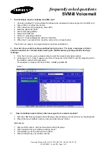 Preview for 1 page of Samsung SVMi-8 Frequently Asked Questions