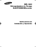 Preview for 1 page of Samsung SVR-1280 Series User Manual