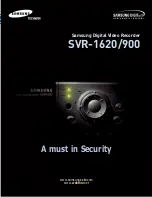 Samsung SVR-1620 Quick Manual preview