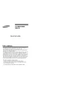 Samsung SW-216 User Manual preview