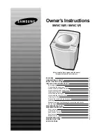 Preview for 1 page of Samsung SW10C1S Owner'S Instructions Manual