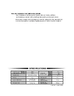 Preview for 11 page of Samsung SW10C1S Owner'S Instructions Manual