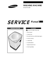 Samsung SW12E1S(P)/XST Service Manual preview