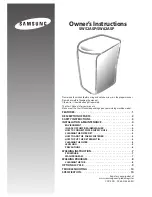 Samsung SW52ASP Owner'S Instructions Manual preview