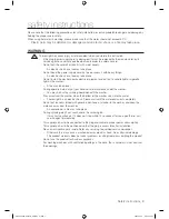 Preview for 3 page of Samsung SW55USP User Manual