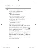 Preview for 4 page of Samsung SW55USP User Manual