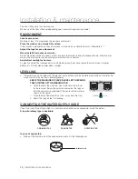 Preview for 16 page of Samsung SW65V9W User Manual