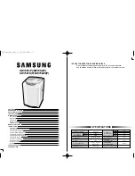 Preview for 4 page of Samsung SW70X1P Manual