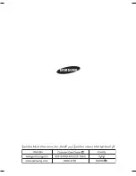 Предварительный просмотр 13 страницы Samsung SW7500 Series User Manual