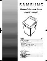 Preview for 1 page of Samsung SW80ASP Owner'S Instructions Manual