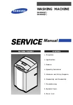 Preview for 1 page of Samsung SW80W1P Service Manual