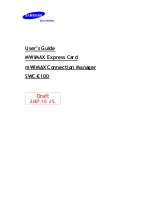 Samsung SWC-E100 User Manual preview