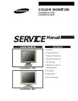 Preview for 1 page of Samsung SyncMaster 170T Service Manual