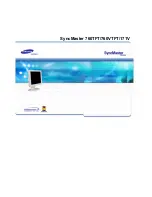 Предварительный просмотр 1 страницы Samsung SyncMaster 171V (Spanish) Manual Del Usuario