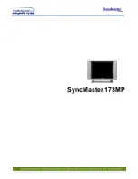 Preview for 1 page of Samsung SyncMaster 173MP User Manual