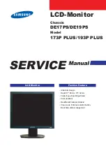 Samsung SyncMaster 173P plus, 193P plus Service Manual preview