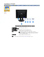 Preview for 15 page of Samsung SyncMaster 176N (Korean) User Manual