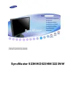 Samsung SyncMaster 2023 NW Manual Del Usuario preview