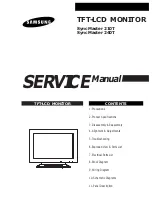 Samsung SyncMaster 210T Service Manual preview