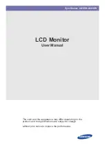 Samsung SyncMaster 2243DW User Manual preview