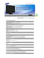 Предварительный просмотр 54 страницы Samsung SyncMaster 2280HD (Spanish) Manual Del Usuario