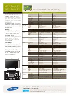 Preview for 2 page of Samsung SyncMaster 400UXn-UD Specifications