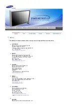 Preview for 104 page of Samsung SyncMaster 403Tn Owner'S Manual