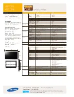 Предварительный просмотр 2 страницы Samsung SyncMaster 460DR Specifications